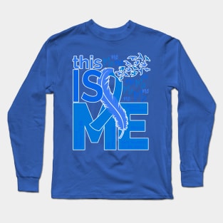 This Is Me - Awareness Feather Ribbon - Blue Long Sleeve T-Shirt